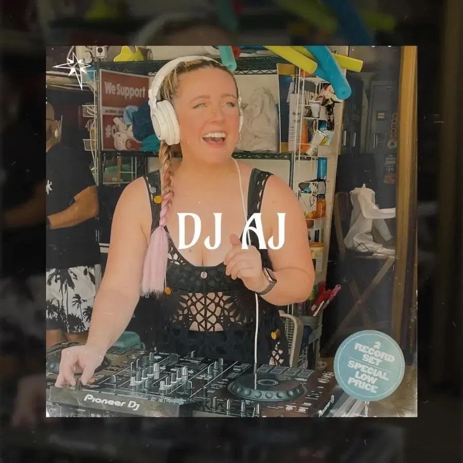 DJ AJ behind the decks at a private event in Arkansas
